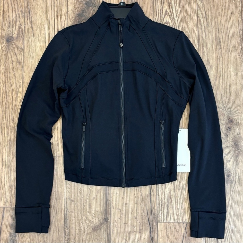 NWT Lululemon Define Cropped Jacket Nulu In Black Size 10